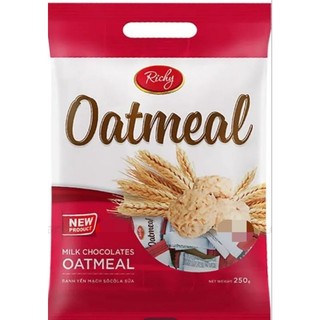 Bánh yến mạch vị socola sữa Richy Oatmeal gói 250g