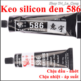 Keo Silicon Đen 586 Dán kính Sửa Chữa Xe Hơi ô tô chịu nhiệt độ cao áp suất lực chống nước dầu máy hộp số mỡ bò bugi