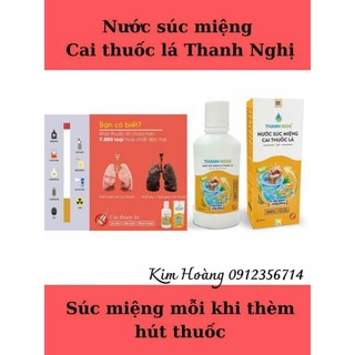 NƯỚC SÚC MIỆNG  Cai thuốc lá THANH NGHỊ