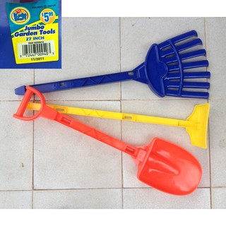 Bộ xẻng, cào, xúc đất bằng nhựa lớn 65cm Kids Stuff Canada, sx tại Mexico. kidstuff-7