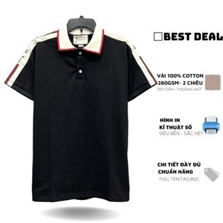 Áo polo GC phối viền cao cấp Áo polo GC phối viền nam nữ mới nhất