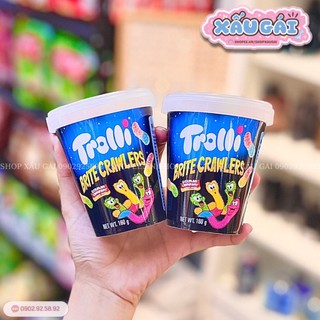 Kẹo dẻo phủ đường Trolli Đức hũ nhỏ 160g