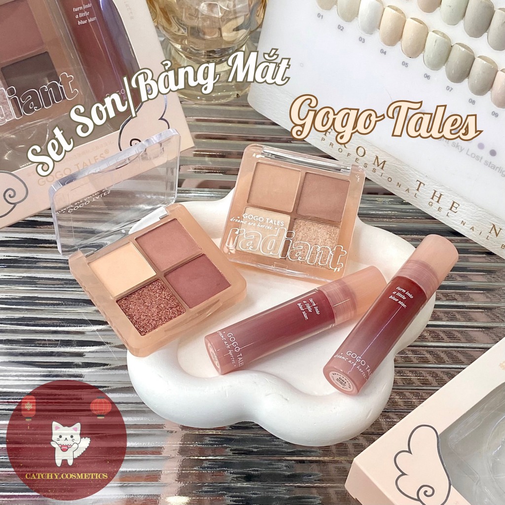 [GOGO TALES] Set 2 Món GOGO TALES Phấn Mắt Và Son Bóng Sweetish Principle (GT691)