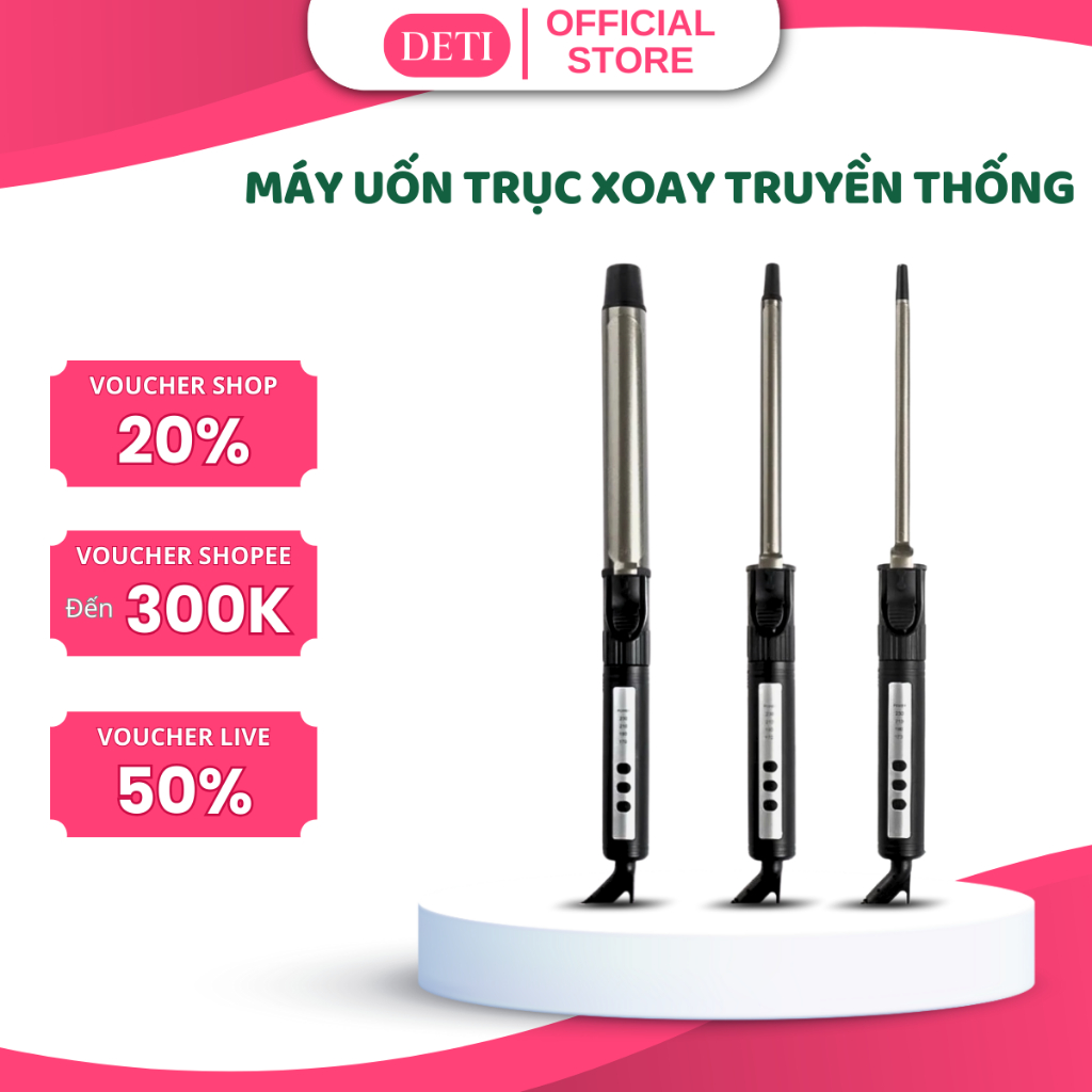  Máy uốn tóc xoăn Hàn Quốc Koremi tự xoay trục 360 độ máy làm tóc xoăn lọn to nhỏ Chuyên nghiệp cho Salon BH 12 tháng 