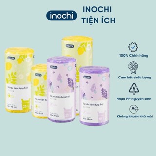 Túi rác tự phân hủy, túi đựng rác có quai Soji, túi rác thơm INOCHI Ag+ kháng khuẩn khử mùi Nhật Bản