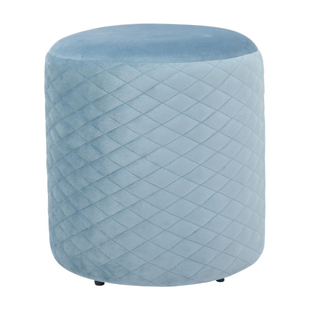 Ghế Đôn Vải GEMS Màu Xanh Dương Nhạt 40cm Index Living Mall