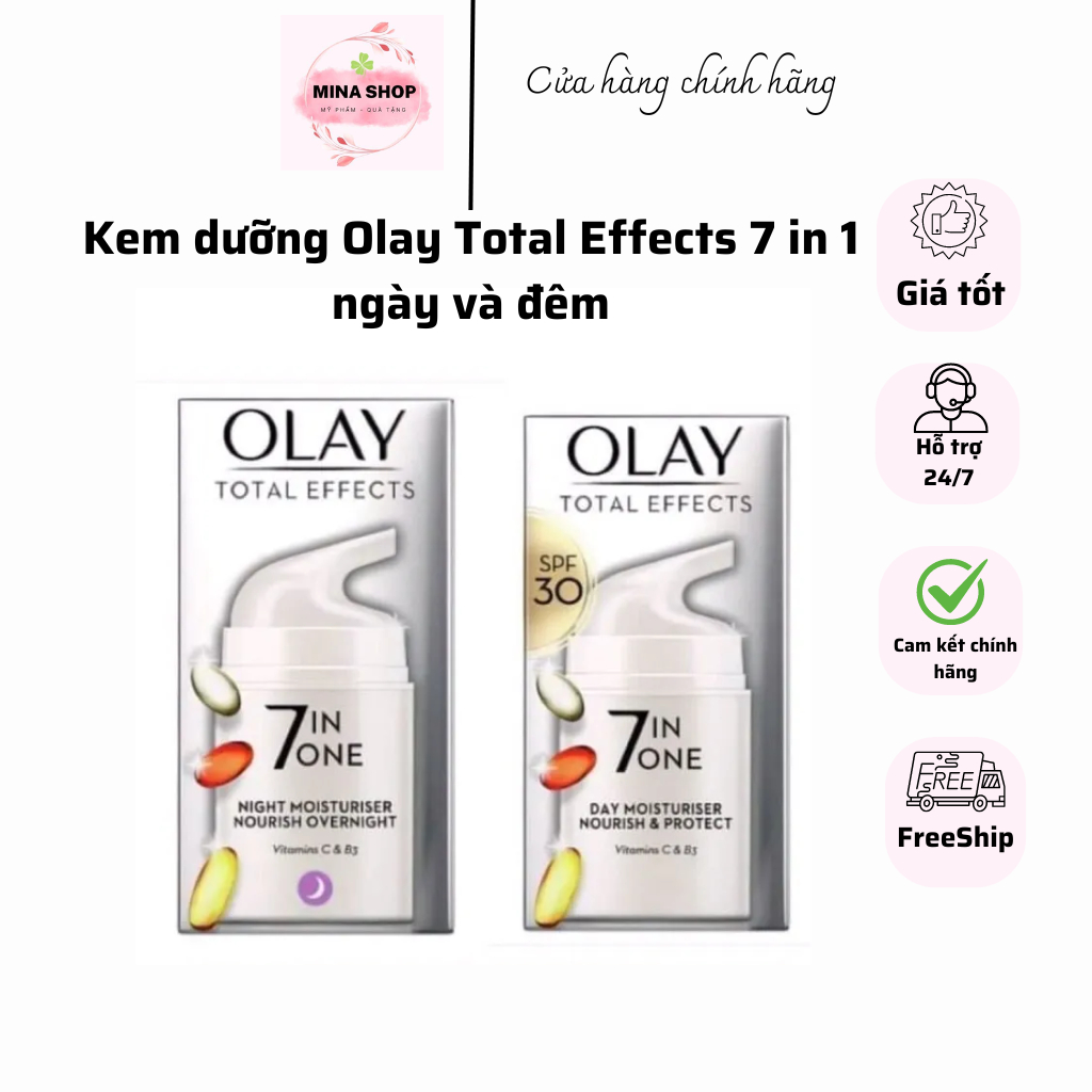 Kem dưỡng Olay Total Effects 7 in 1 ngày và đêm