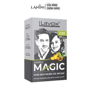 Nhuộm tóc phủ bạc magic lavox lên màu tự nhiên