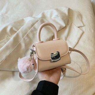  Túi xách nữ  túi mini tặng kèm quả bông đeo chéo đeo vai sách tay 183 