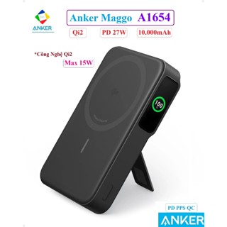 Pin Sạc Dự Phòng Anker Maggo A1654 27W 10000mAh | Chuẩn Qi2 15W | PD QC PPS | Tích hợp màn hình LED