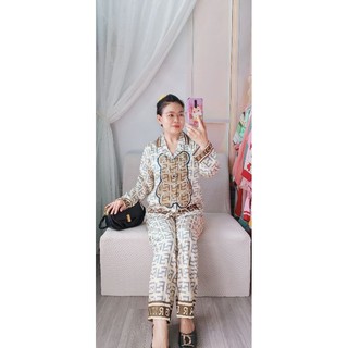 Pizama tk lụa xước ánh sang đẹp