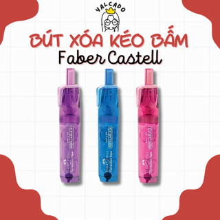 Bút xóa kéo dạng bấm faber-castell + kèm ruột refill