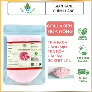 Bột mặt nạ dẻo collagen Hoa Hồng cao cấp giúp trắng hồng, ẩm mượt, săn chắc làn da