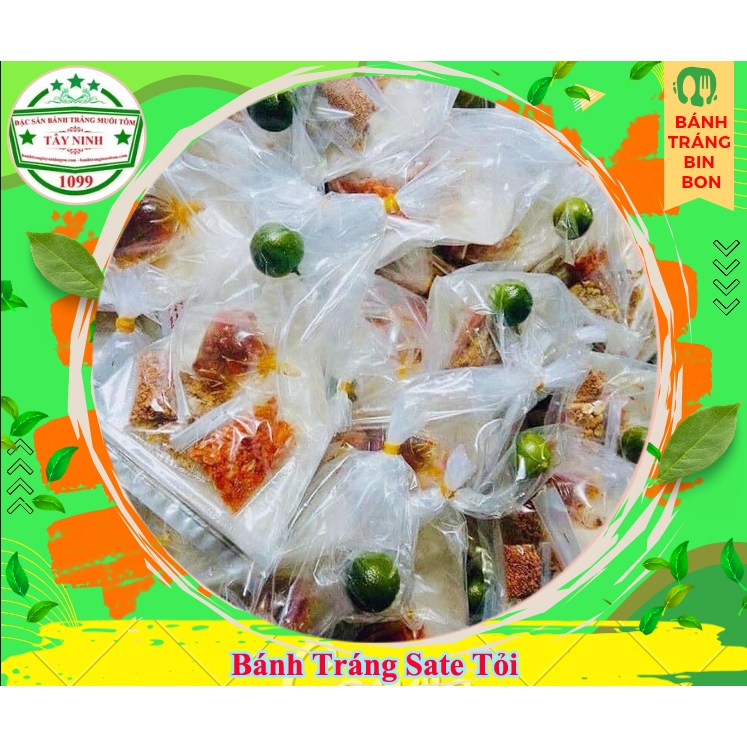 Bánh tráng tắc sate tỏi siêu ngon