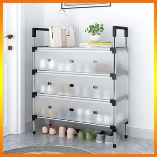 Phong cách Bắc Âu Dễ dàng Multilayer giày Rack Tăng cường chống bụi tủ giày trong suốt Hộp đựng giày Phòng ngủ tập thể