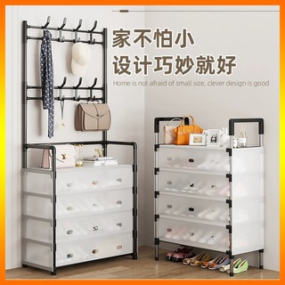 Đa chức năng Giày Caps Tủ giày một mảnh Nhà cửa phòng ngủ đơn giản Nhiều lớp Chống bụi Sắt Kệ giày Kệ đựng đồ ở cửa