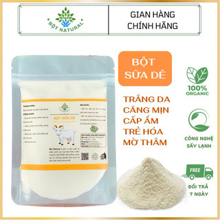 Bột sữa dê nguyên chất 100% 200gr, dưỡng da trắng sáng, mềm mịn, mờ thâm