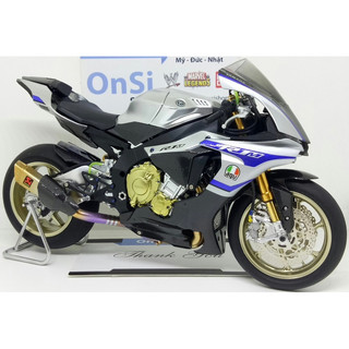 [ ĐÃ SƠN RÁP ] MÔ HÌNH XE YAMAHA R1M TAMIYA ĐỘ FULL OPTION TỈ LỆ 1/12