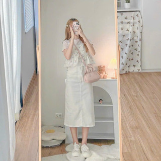 Set 3 món áo 2d + chân váy kaki 🎀
