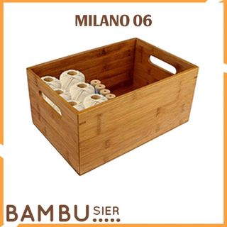 Khay gỗ tre đựng đồ đa năng cỡ lớn