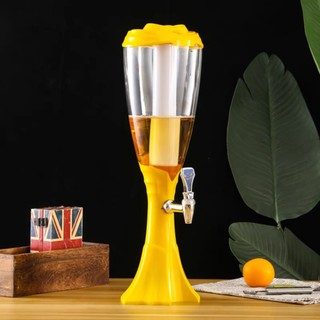 Tháp đựng bia 3 lít HC18 có đèn led 7 màu, lõi đá giữ lạnh Bình đựng bia có vòi rót cho quán nhậu