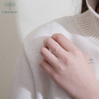 Nhẫn bạc TLEE mũi cung trơn basic TLEE JEWELRY A0295