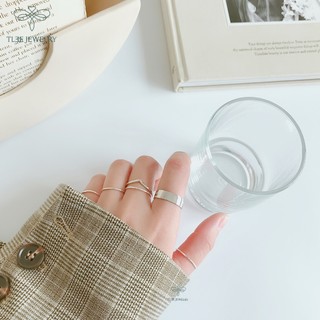 Nhẫn bạc TLEE mũi cung trơn basic TLEE JEWELRY A0295