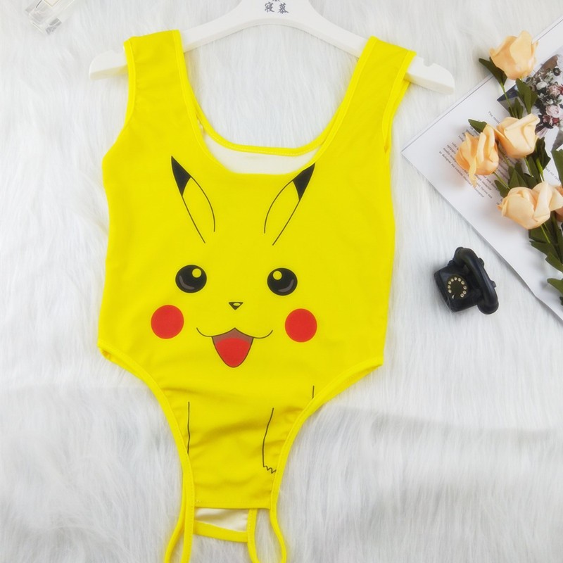 Bodysuits đồ ngủ nữ liền thân cosplay pikachu sexy đáng yêu áo 2 dây đồ lót 1 mảnh hình anime dễ thương BIKI HOUSE N912 | BigBuy360 - bigbuy360.vn