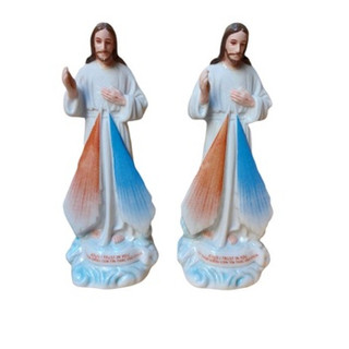 Tượng Chúa thương xót 15cm gốm sứ tượng để trang trí xe hơi