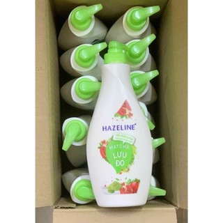  Sữa dưỡng thể Hazeline matcha lựu đỏ dưỡng ẩm sáng mịn da 370ml 