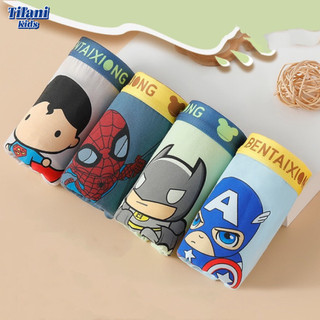 Quần lót bé trai [COMBO 4 CHIẾC] quần chip siêu nhân BENTAIXIONG cotton PK393- TILANI Official Store