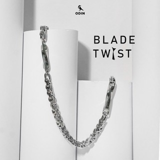 Dây chuyền odin chain twist blade - thép titan 316l - bảo hành trọn đời