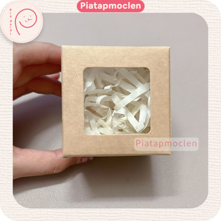 Hộp giấy kraft có cửa sổ nhìn thấy được sản phẩm, túi giấy mini, hộp kiếng trong