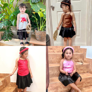 Set yếm đào cho bé gái kèm mấn