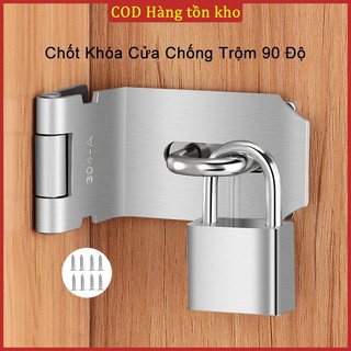 Chốt Khóa Vuông 90 Độ/Thẳng Dạng Bản Lề Cửa Có PAT Khóa Nhiều Kích Thước 3inch/4inch/5inch