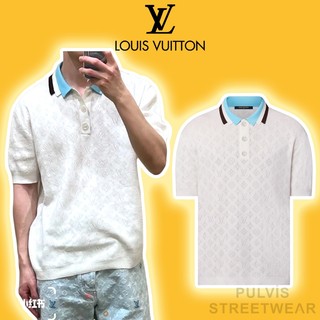 ⚡️ - Áo Polo LV Luon Vuituoi Monogram Pointelle Short-Sleeved Cotton Polo, Áo polo nam, Áo nam polo