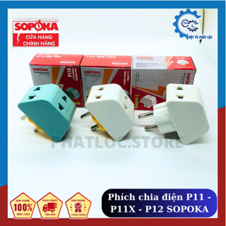  Đầu nối chia điện đa năng 3 cửa SOPOKA P11 P12 chịu tải 2200W 