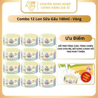 Sữa Gấu Thái Lan 140ml Nhiều Hương Vị Hỗ Trợ Tăng Cân Tăng Chiều Cao - Hinohouse
