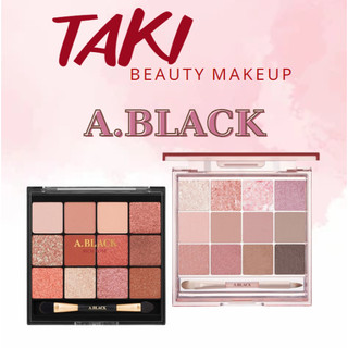 Bảng phấn mắt 12 màu a.black glam change multi palette 14.4g