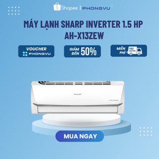 Máy lạnh sharp inverter 1.5 hp ah-x13zew - bảo hành 24 tháng