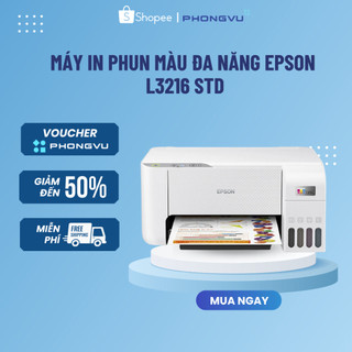 Máy in phun màu đa năng epson l3216 std - tính năng tương đương l3210 - chính hãng bảo hành 24 tháng