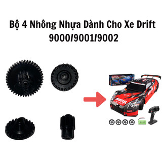 Bộ 4 bánh răng nhựa xe điều khiển từ xa drift