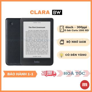 Máy đọc sách kobo clara bw | 6inch carta 1300 | 16gb | kháng nước ipx8