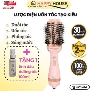 Lược điện ENZO 6209 công nghệ ION âm tiên tiến không làm khô tóc. Lược điện chải tóc, sấy, uốn ,tạo phồng chuyên nghiệp