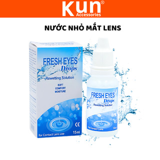 Nước nhỏ mắt lens, rửa mắt chống cộm dùng cho lens chính hãng KUN an toàn cho người sử dụng