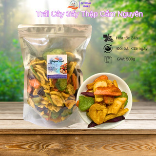 1kg trái cây sấy hàng nguyên miếng thập cẩm 8 vị | saigonfood