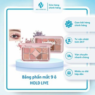 Bảng phấn mắt 9 ô Hold Live Happie nhũ lì lâu trôi