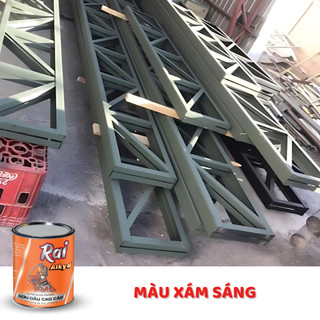 Sơn Dầu Alkyd RAI Màu Xám Sáng Chuyên Dụng Cho Công Trình 