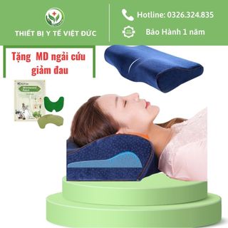 Gối Ngủ Cao Su Non Cao Cấp Nhật Bản Gokumin Chính Hãng Dành Cho Người Đau Cổ Vai Gáy Thoái Hoá Đốt Sống Cổ GK-S105