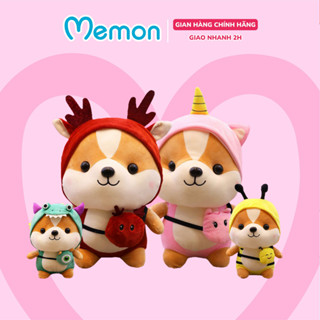  Gấu Bông Shiba Cosplay 25cm 45cm Cao Cấp Memon 